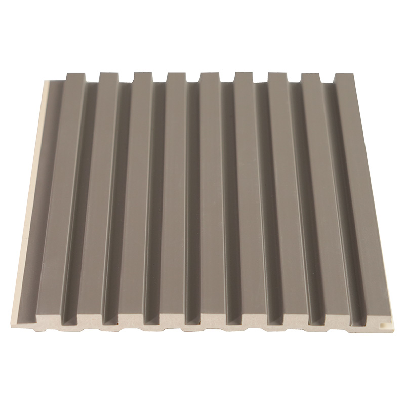 Bredde 150 mm Tykkelse 8 mm Slidset dekorativt massiv PVC-gitterpanel